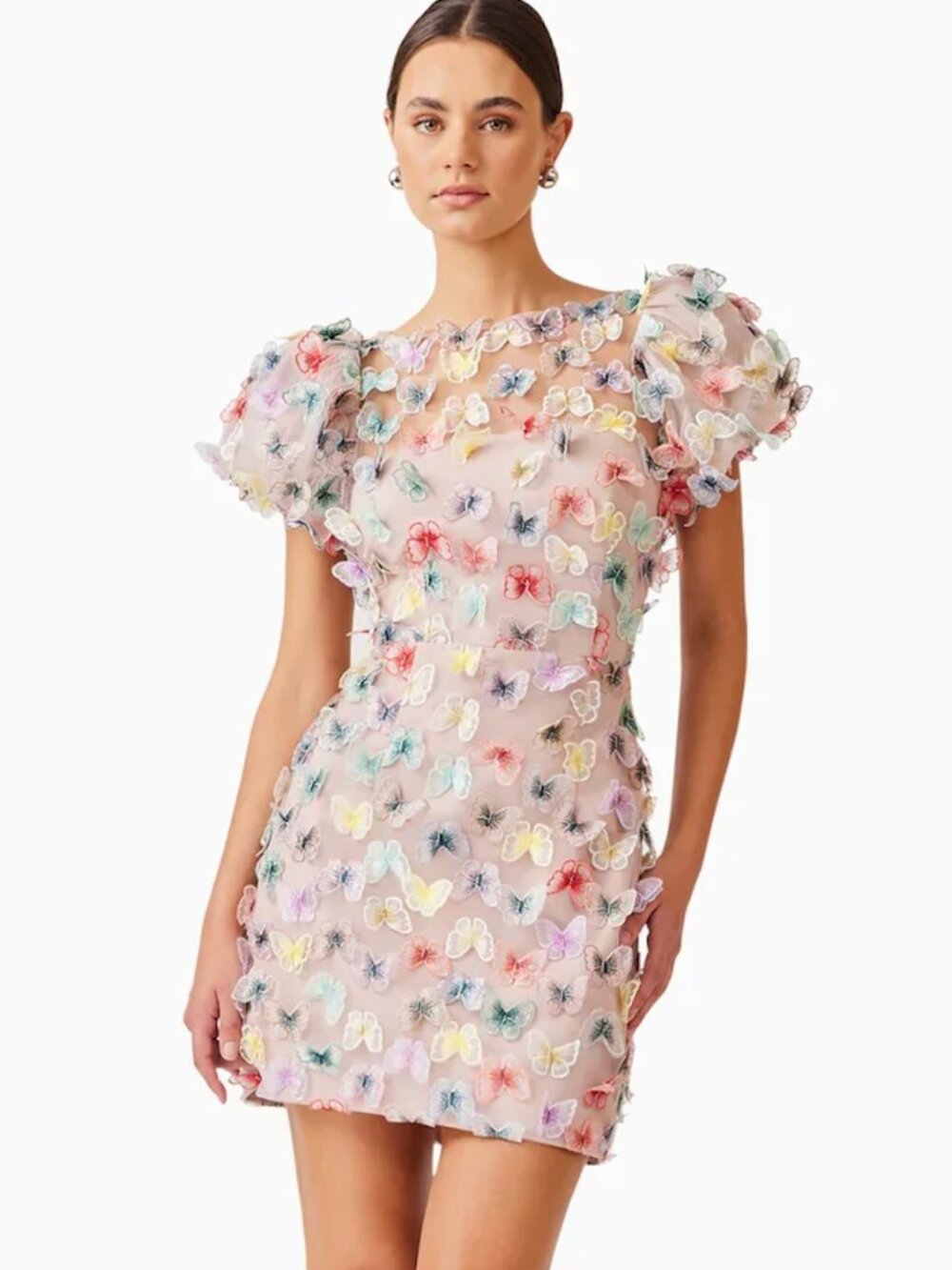 Elliatt Aviva Puff Sleeve Mini Dress